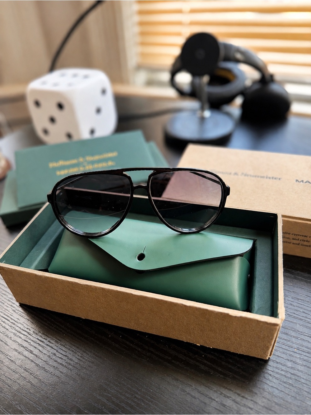 Haffmans Neumeister x Marcus Paul Vladimir Charbon Gray Gradient Sunglasses